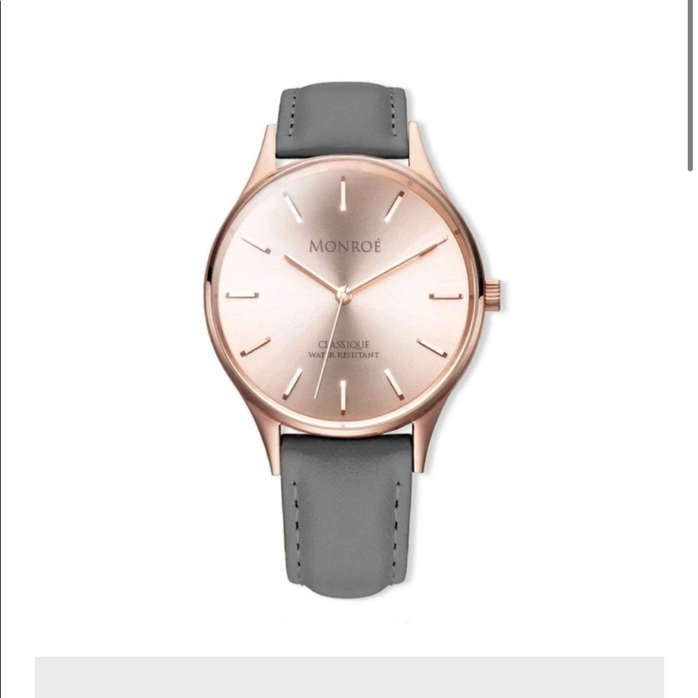 NWT rose gold monroé watch